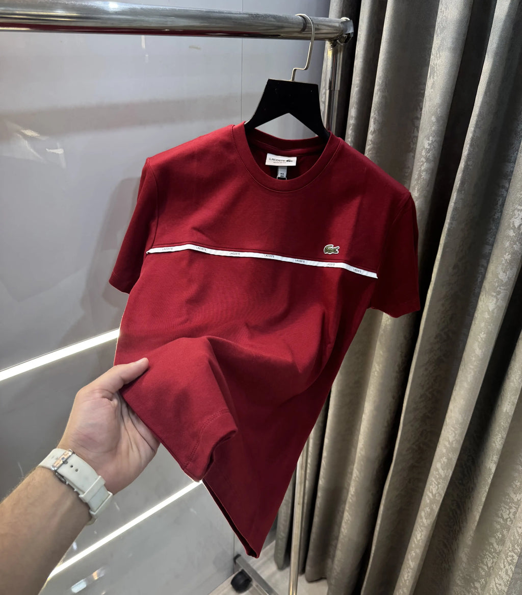 Lacost e Maroon Logo Work Premium T-Shirt