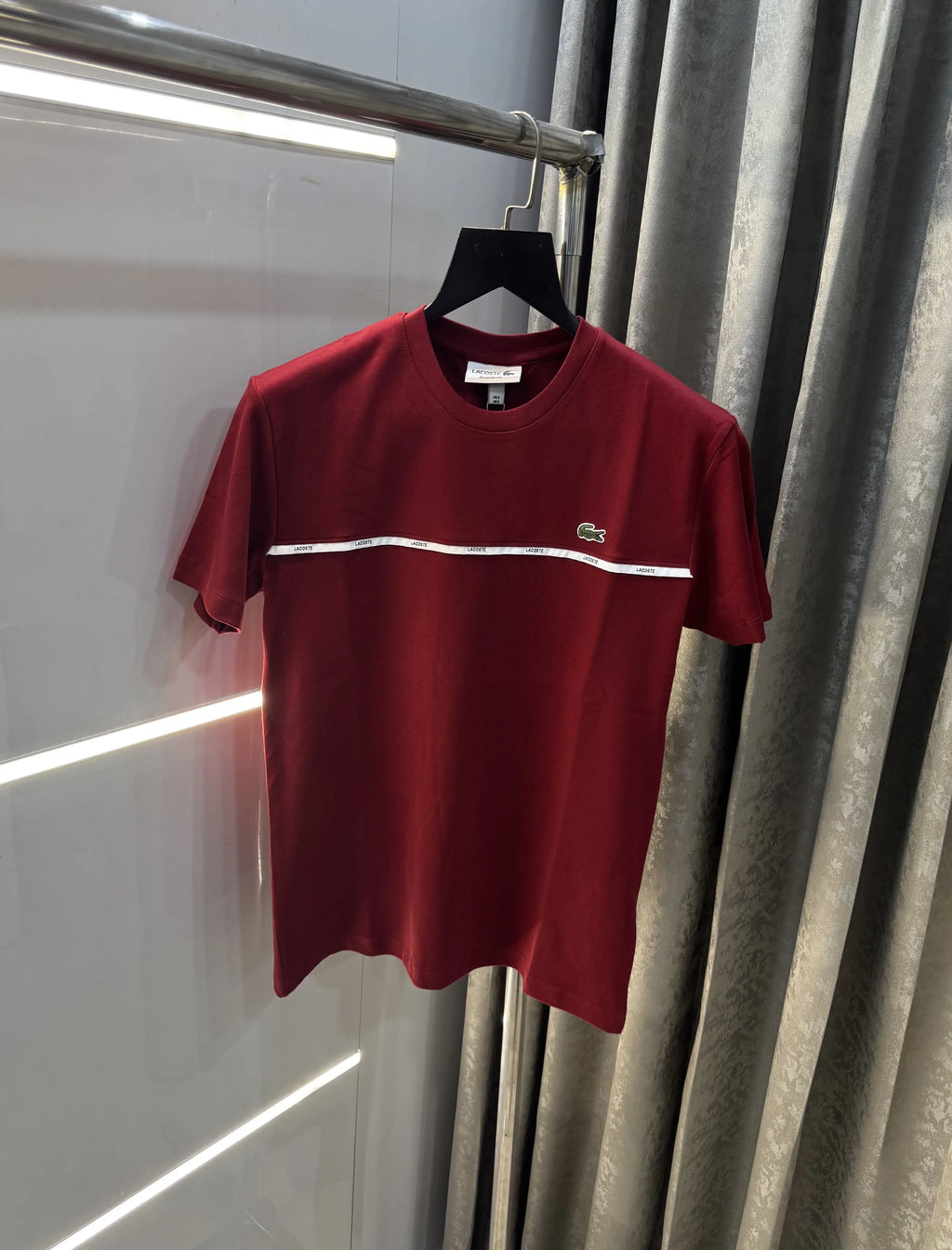 Lacost e Maroon Logo Work Premium T-Shirt