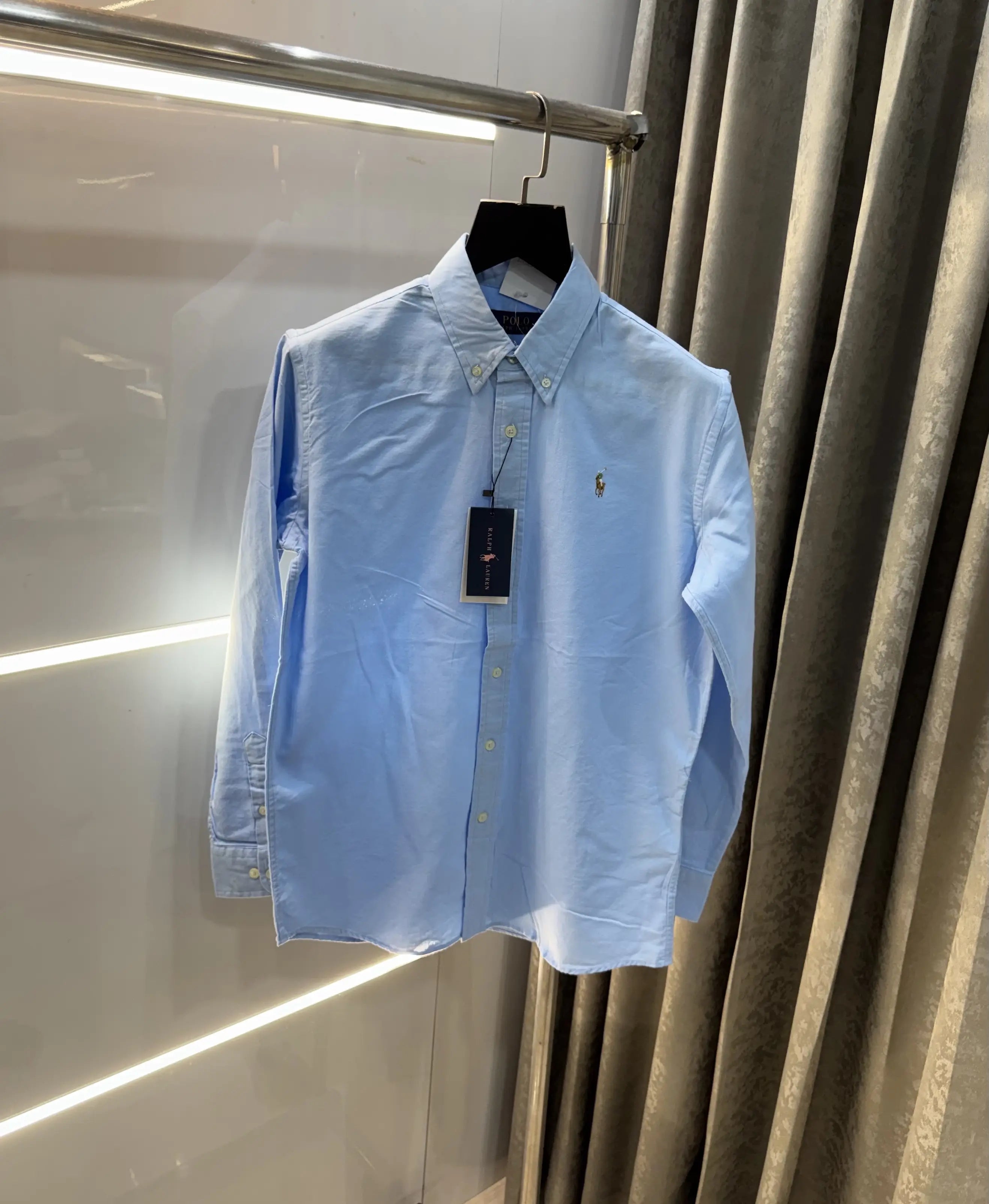 Ralph  Lauren Sky Blue Embroidery Logo Classic Shirt Secondary image