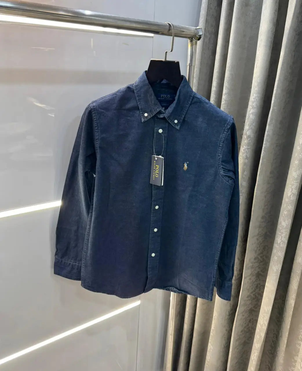 Ralp.h  Laure.n Dark Blue Embroidery Logo Denim Shirt Main image