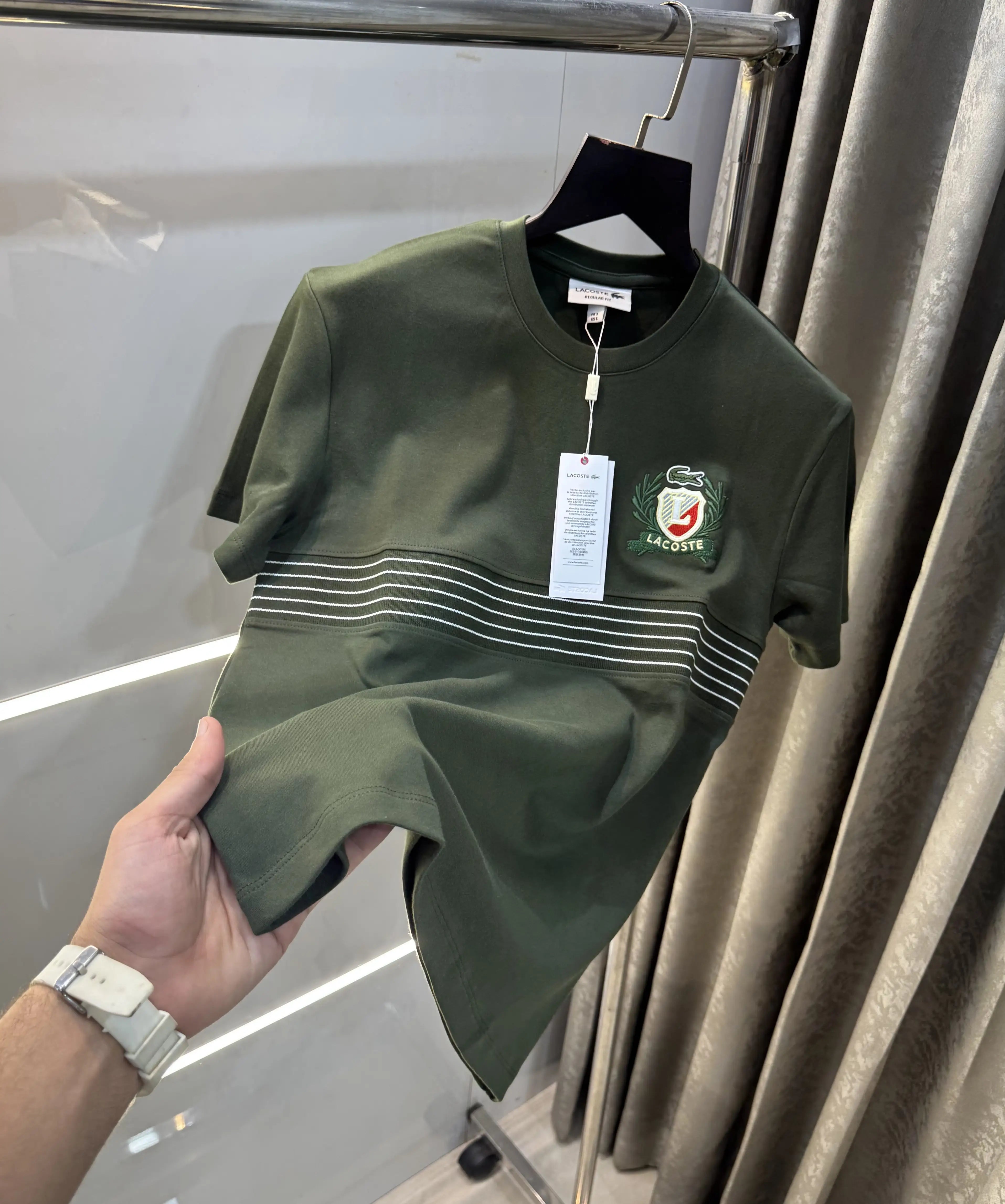 Lacost e Olive Logo Work Premium T-Shirt