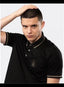 Arman i Exchange Black Patch Logo Premium Polo T-Shirt