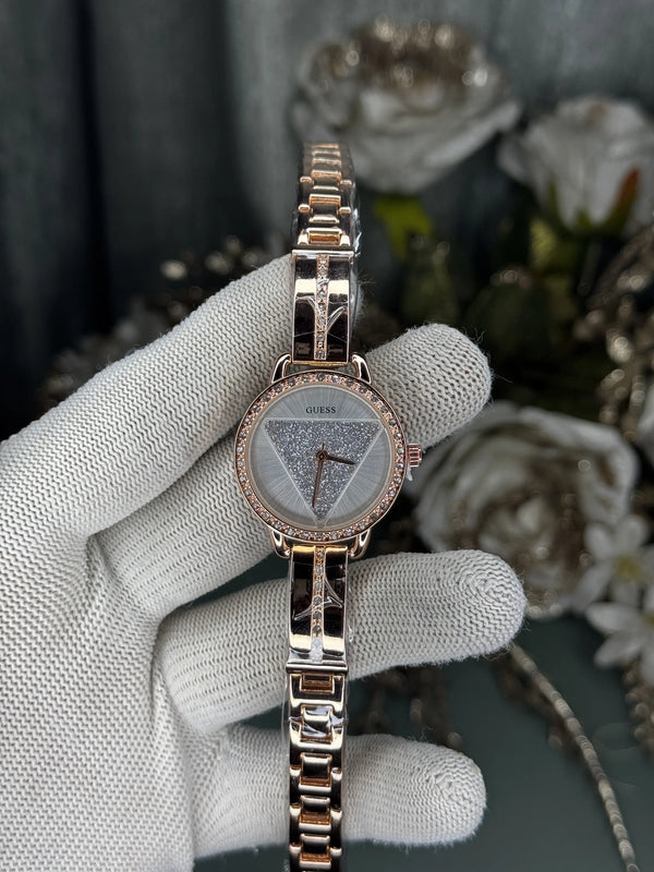 Gues s Tri Bellini Copper White Premium Quartz Watch
