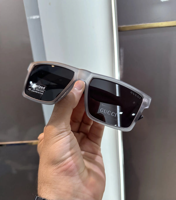 Gucc i Grey Black Matt Premium Shades