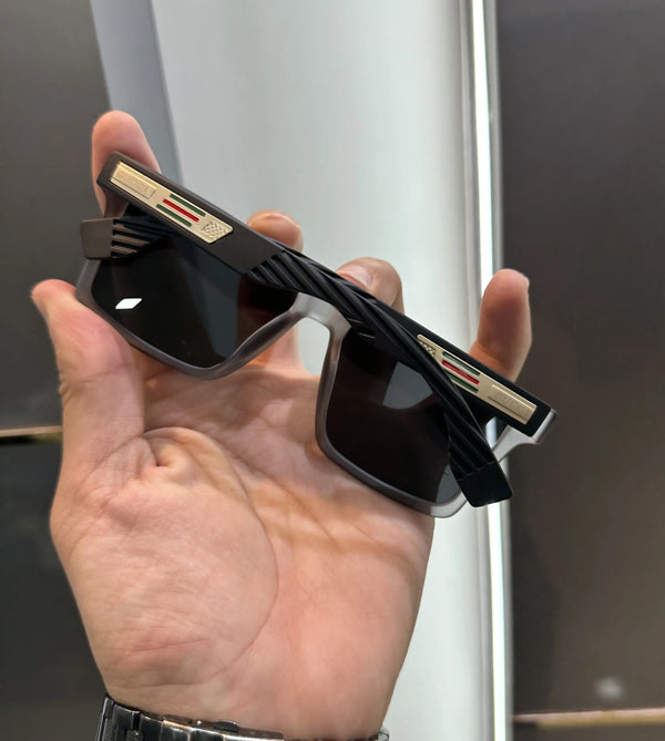 Gucc i Grey Black Matt Premium Shades