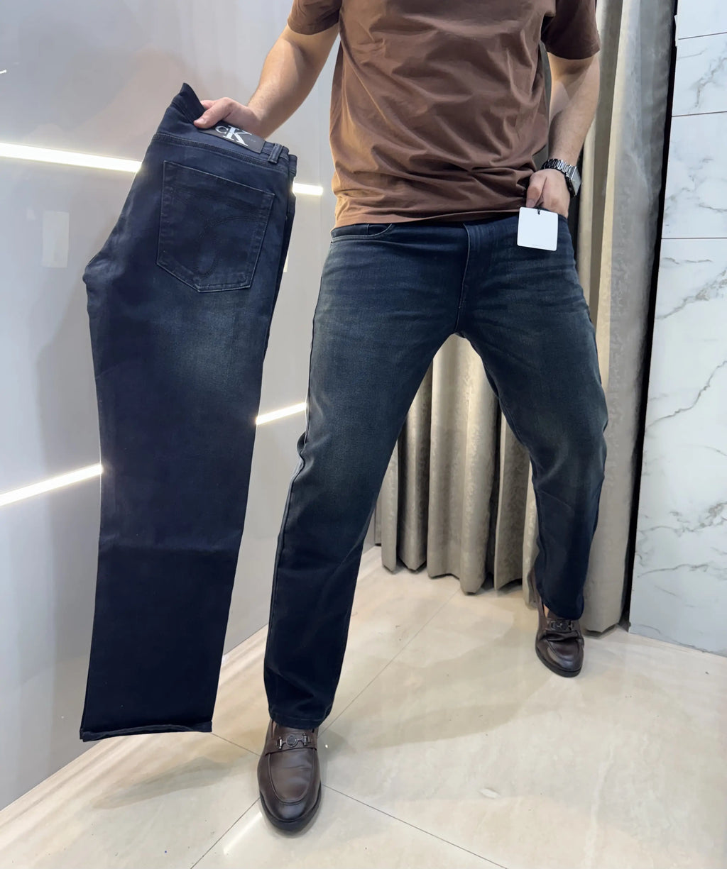 Calvi n Klein Dark Blue Imported Hyperflex Denim