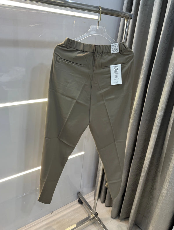 Loewe Olive Premium Imported Belt Strech Trouser