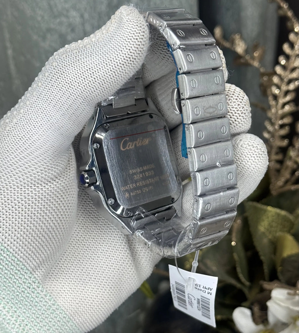 Cartie r Dumont All Blue Bezel Metal Premium Quartz Watch
