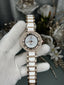 Role X Dual Tone White Dial Premium Ladies Watch