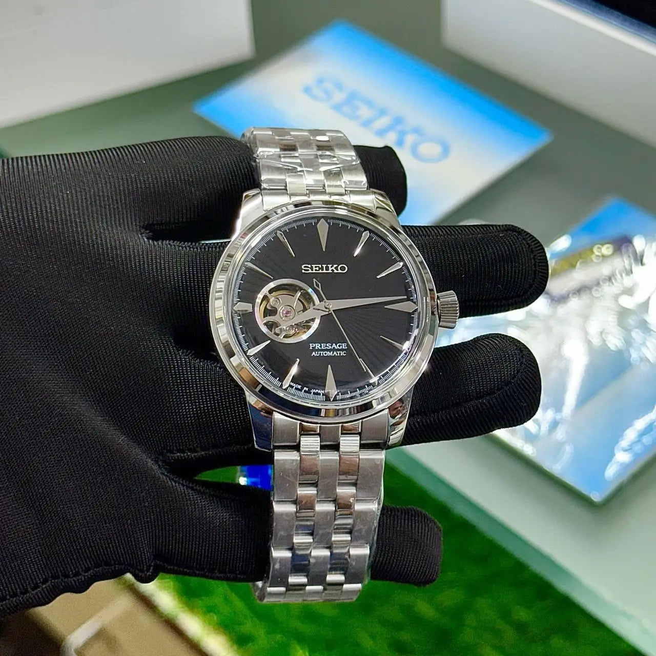 Seik_o Pressage Automatic Silver Black Main image