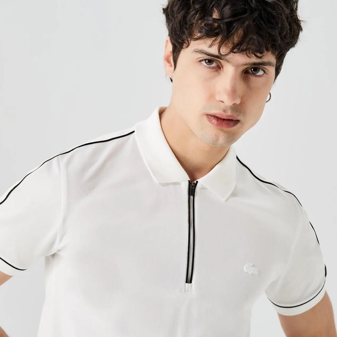 Lacost e White Logo Work Premium Polo T-Shirt