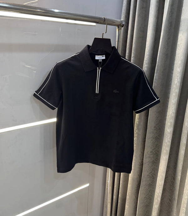 Lacost e Black Logo Work Premium Polo T-Shirt