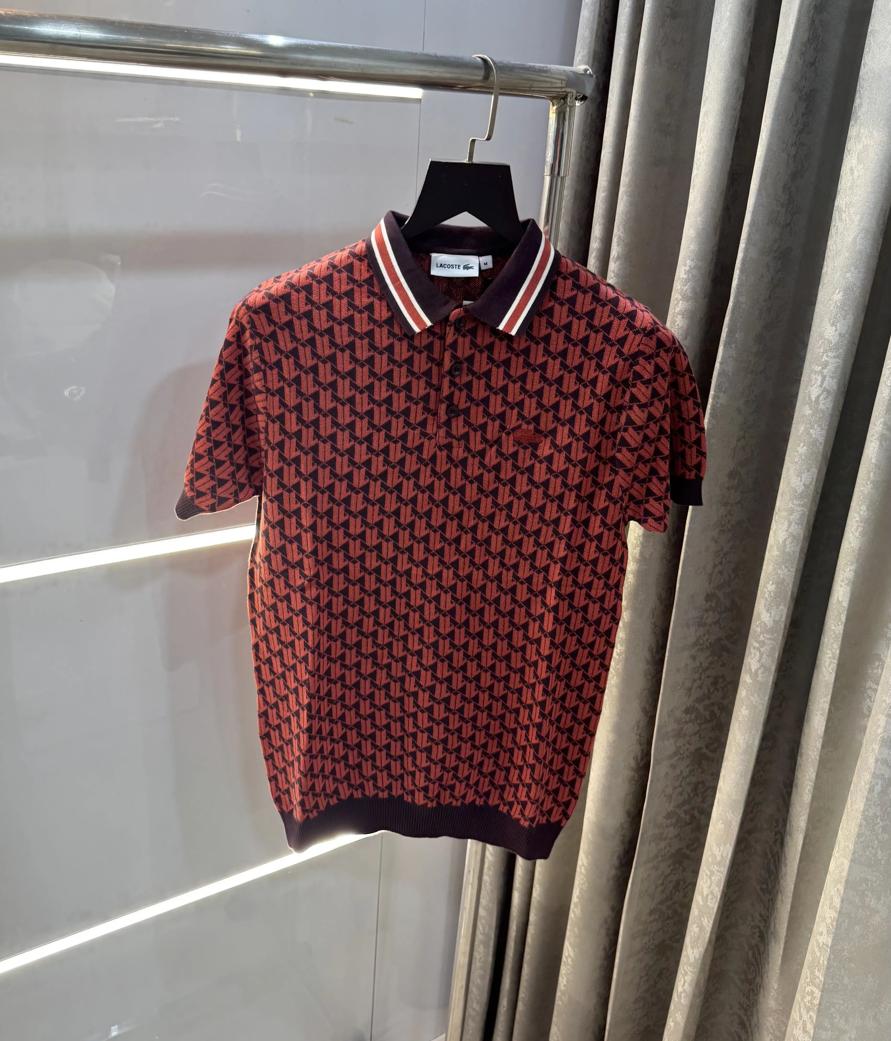 Lacost e Rust Imported Knitted Polo T-Shirt Main image