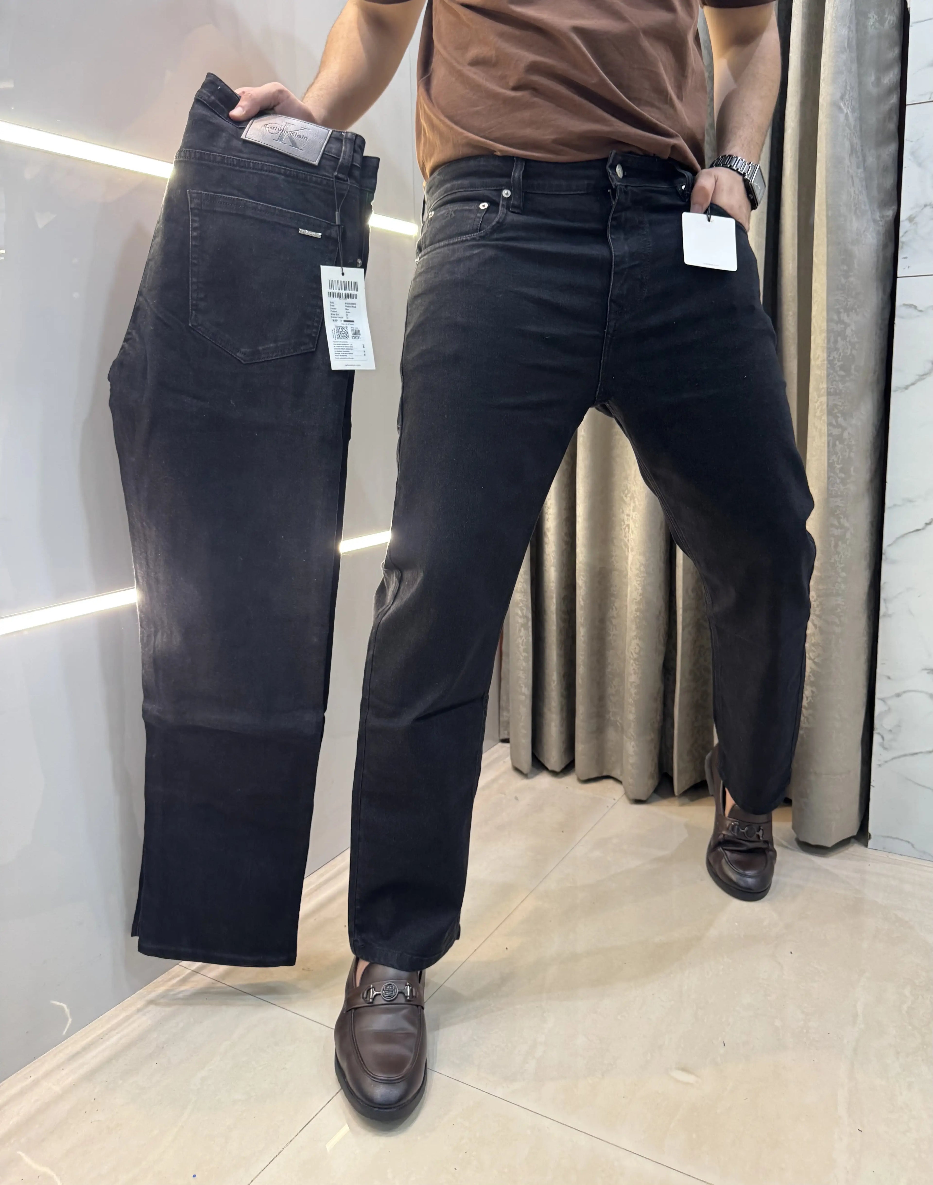 Calvi n Klein Black Imported Hyperflex Denim