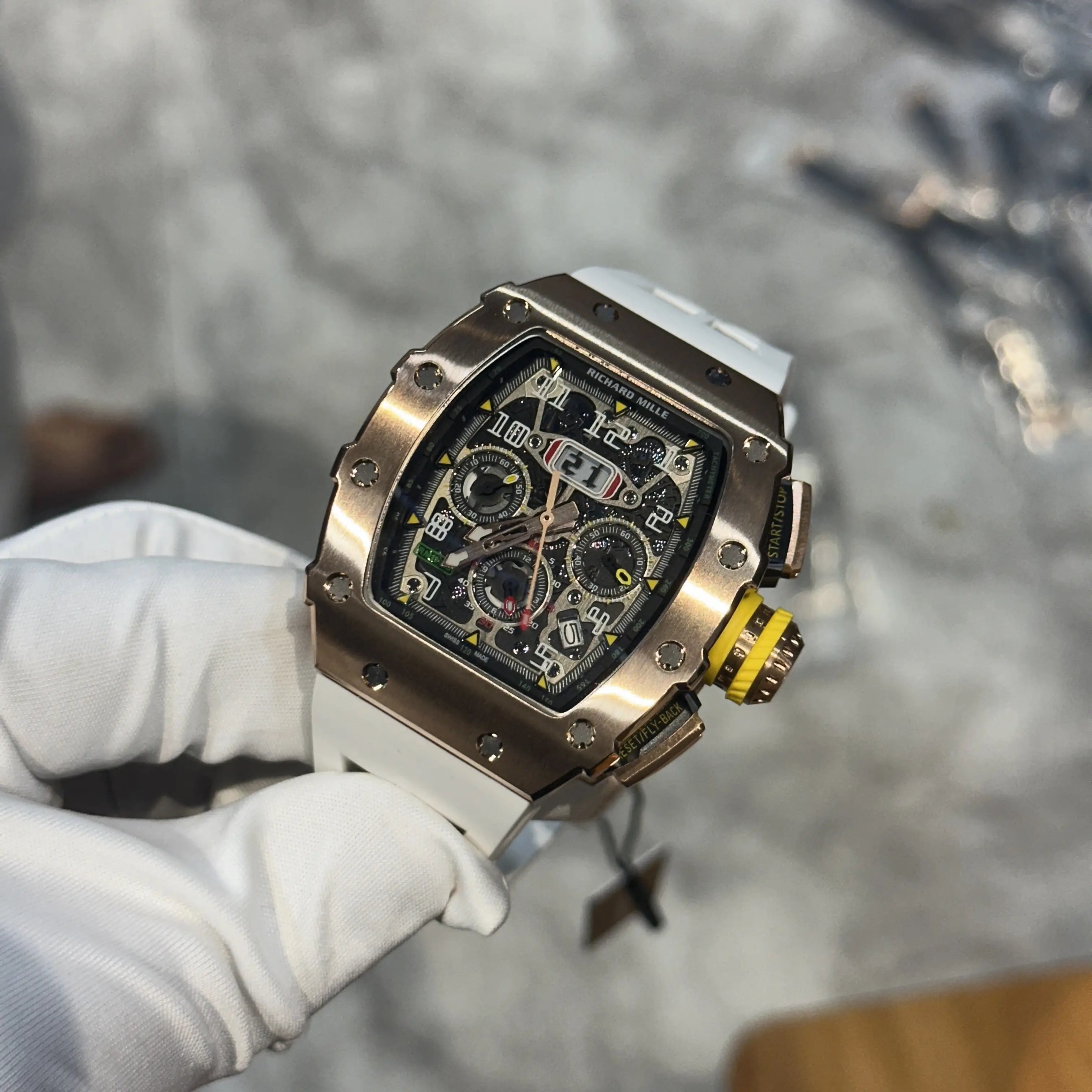 *Richard Mille RM11-03 Flyback Premium Japan Quartz Movement ✔️🔥