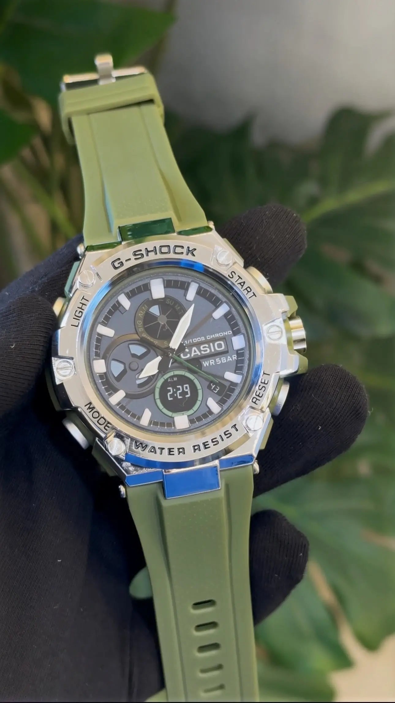 G shock B100 green silver Secondary image