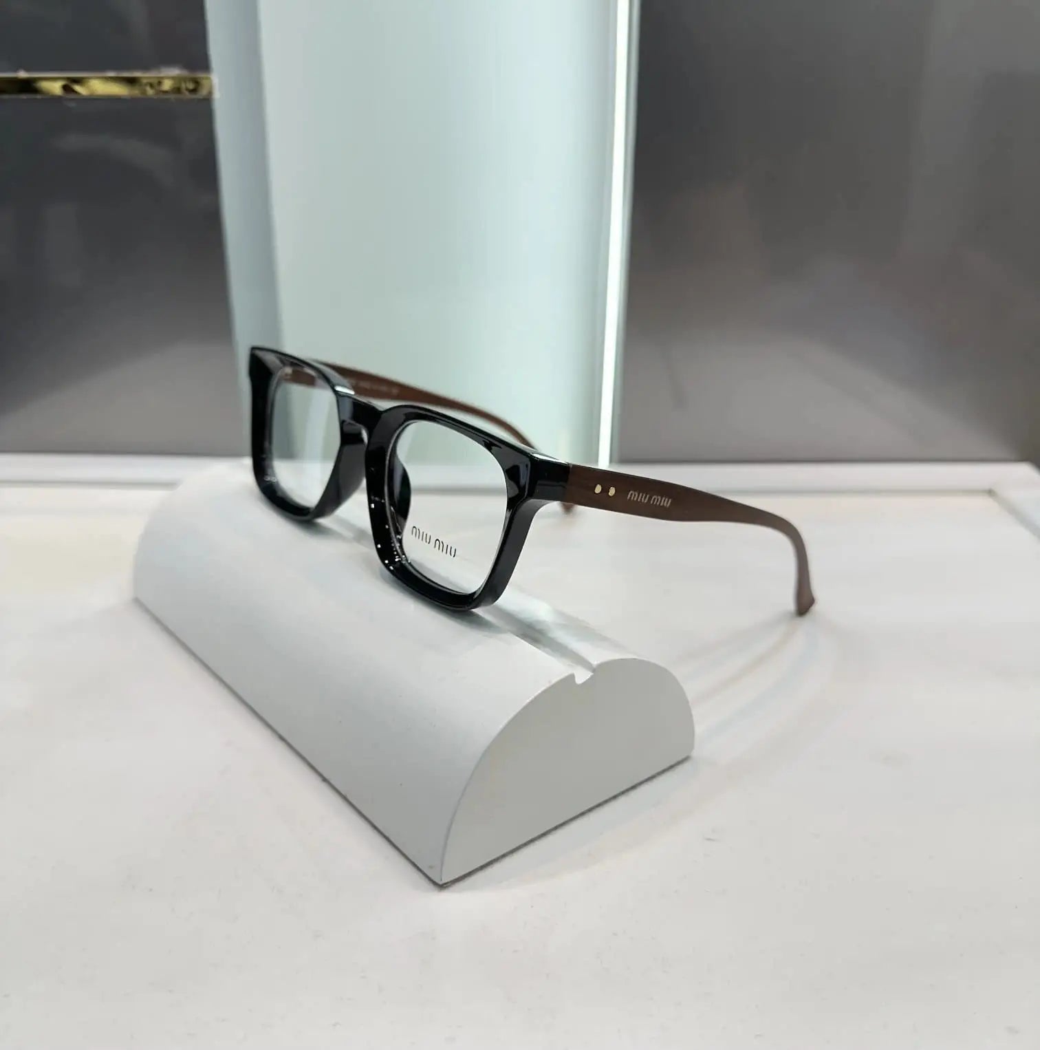 Miu Miu Wooden Black Premium Glasses 5191