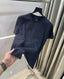 Arman i Exchange Navy Blue Embossed Work Premium T-Shirt