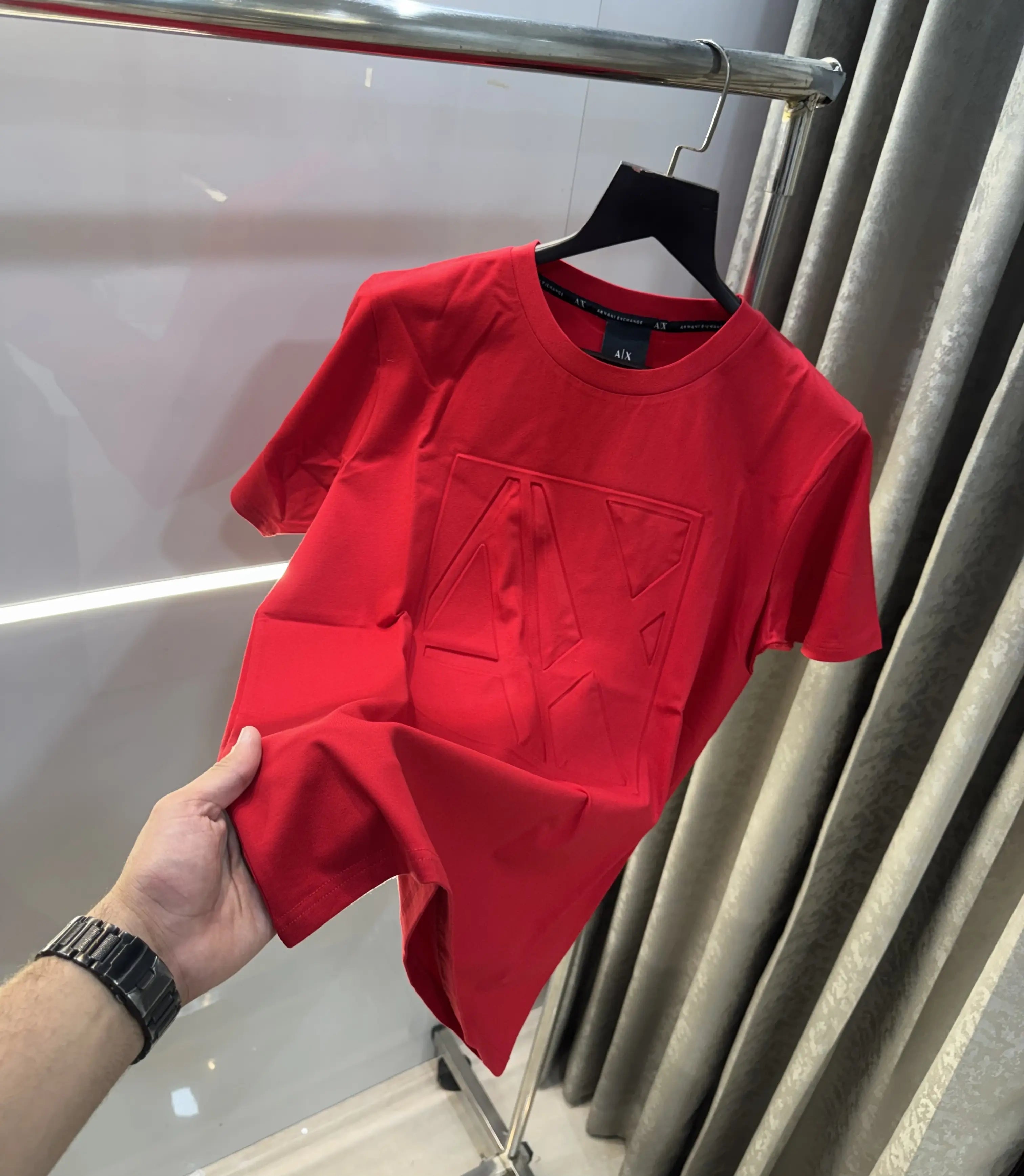 Arman i Exchange Red Embossed Work Premium T-Shirt Secondary image