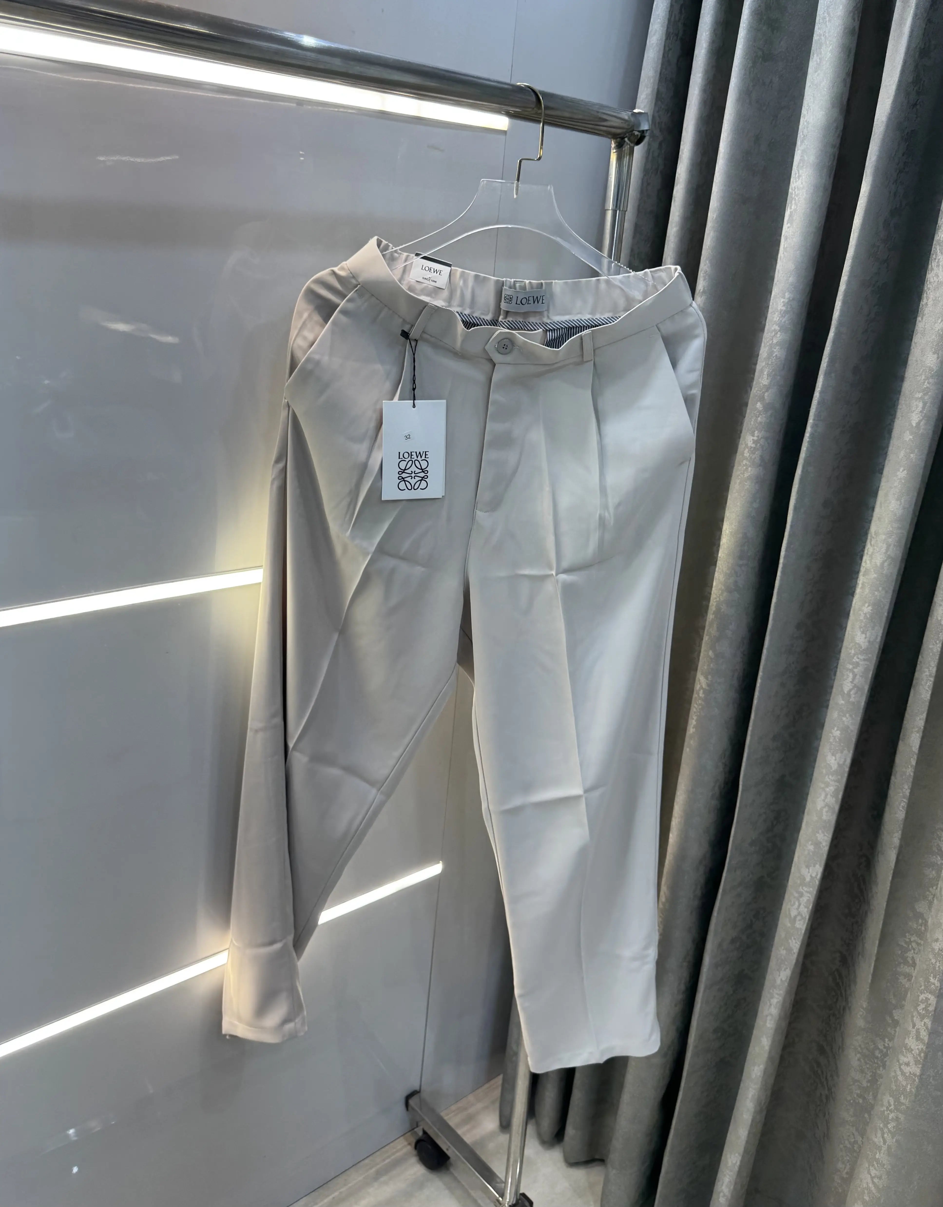 Loewe Cream Premium Imported Belt Strech Trouser Main image