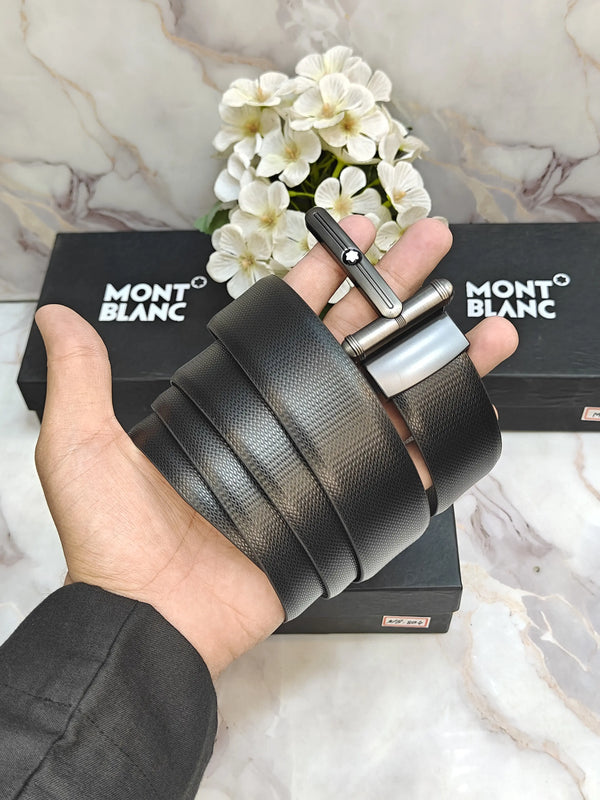 MONT BLANC PREMIUM QUALITY IMPORTED REVERSIBLE BELT WITH OG BO..x MB-802