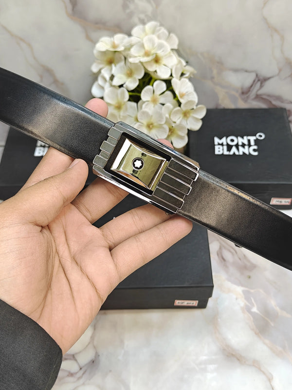 mont blanc premium quality reversible belt with OG BOX