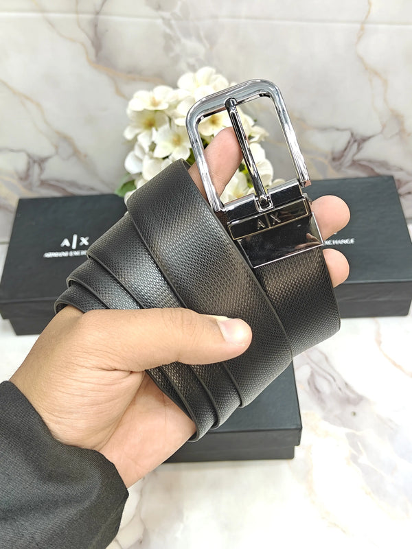 AX ARMANI EXCHANGE PREMIUM QUALITY REVERSEABLE BELT WITH OG BOX