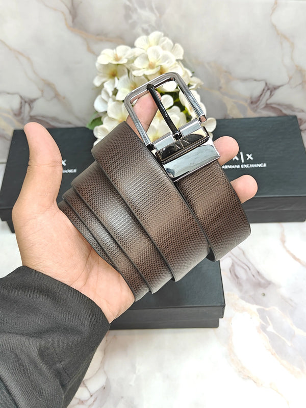 AX ARMANI EXCHANGE PREMIUM QUALITY REVERSEABLE BELT WITH OG BOX