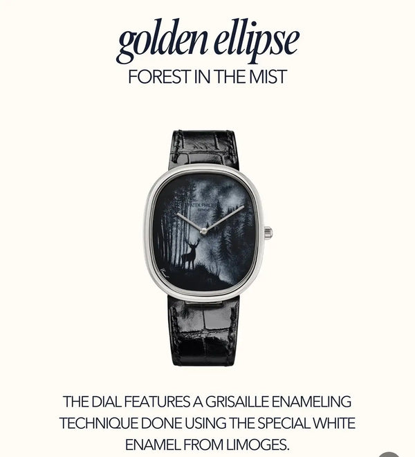 Patek Golden Ellipse Forest In the Mist Premium Quartz Watch
