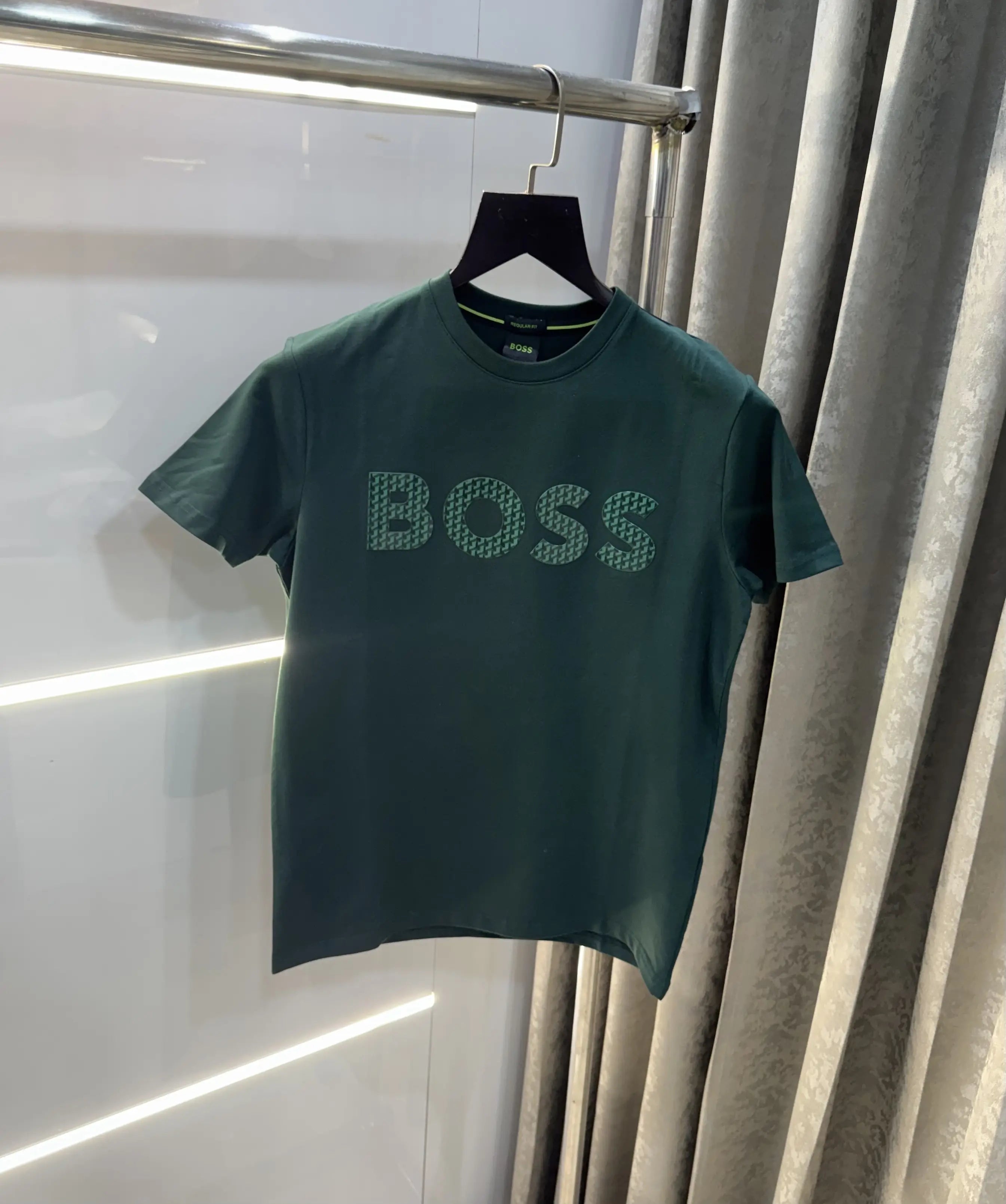 Hugo Boss Bottle Green Logo Print Premium T-Shirt Secondary image