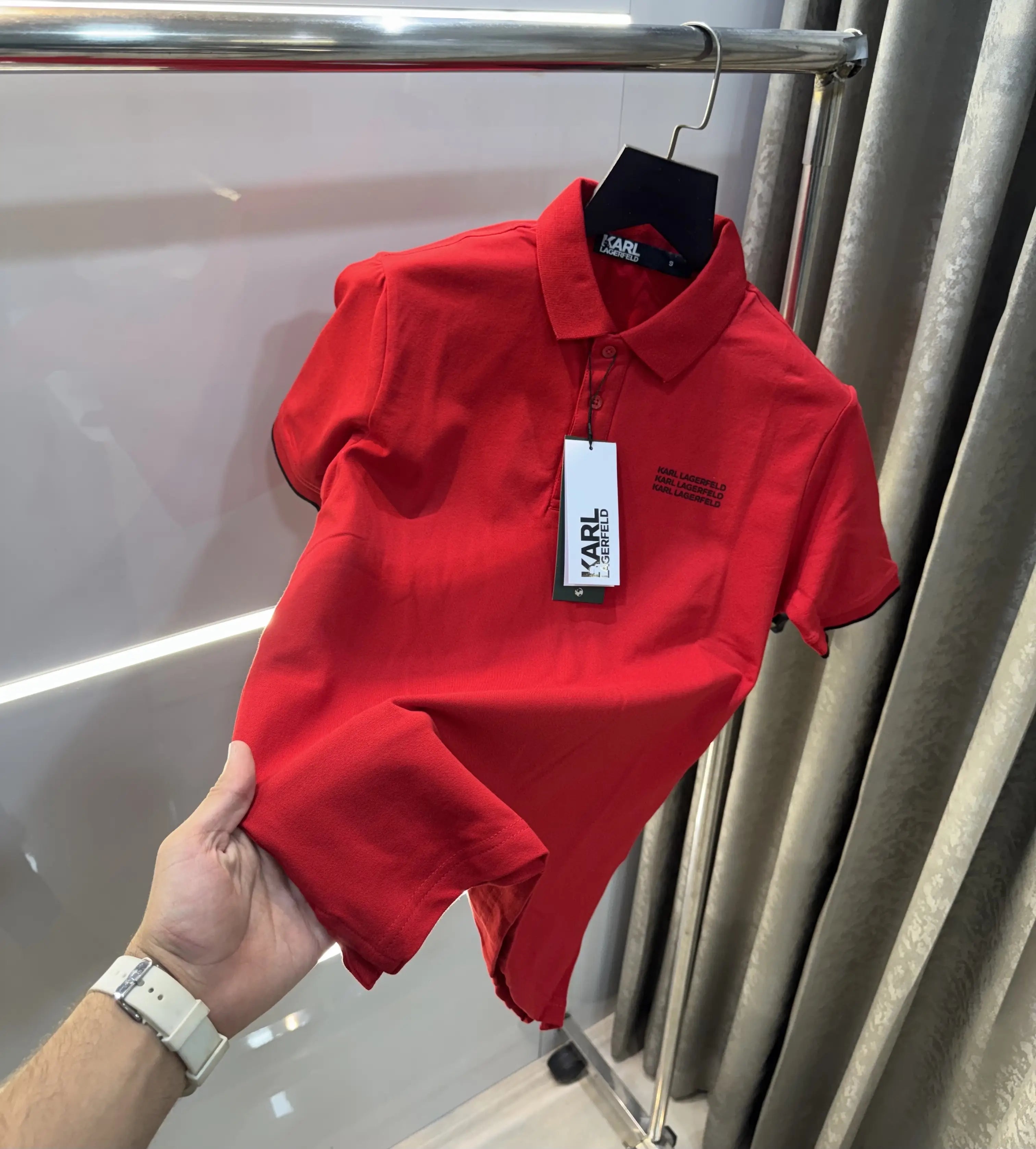 Karl Lagerfled Red Imported Polo T-Shirt Main image