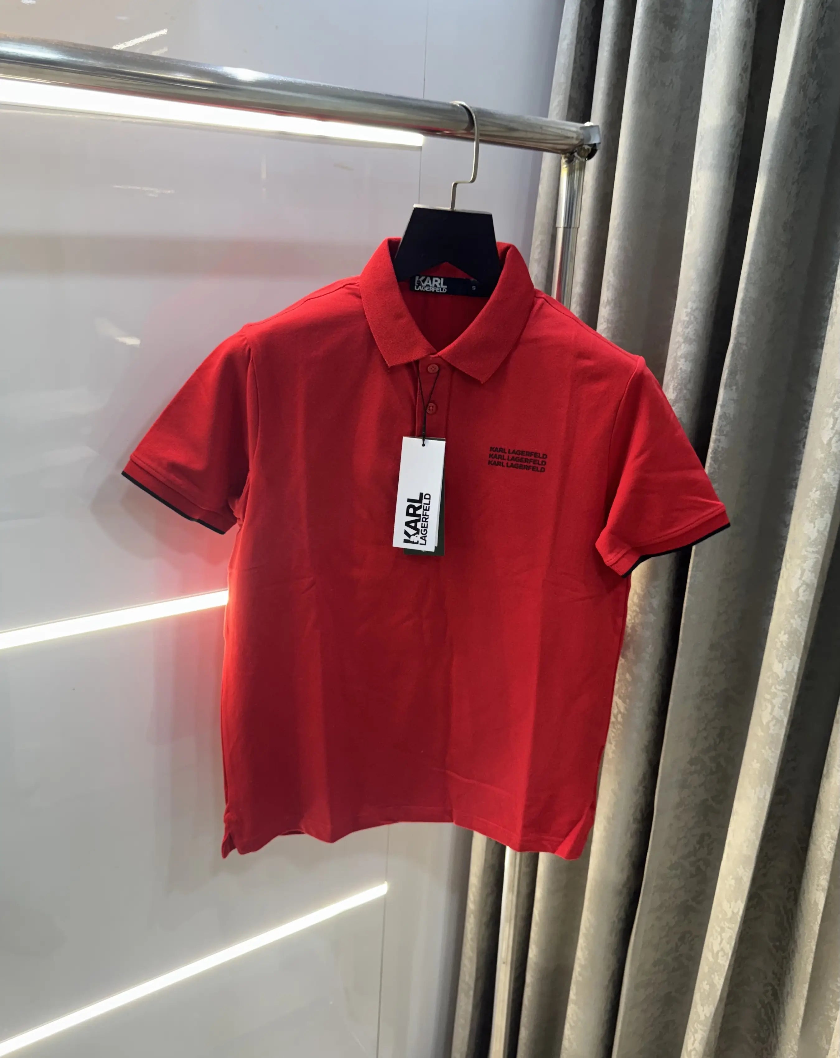 Karl Lagerfled Red Imported Polo T-Shirt Secondary image
