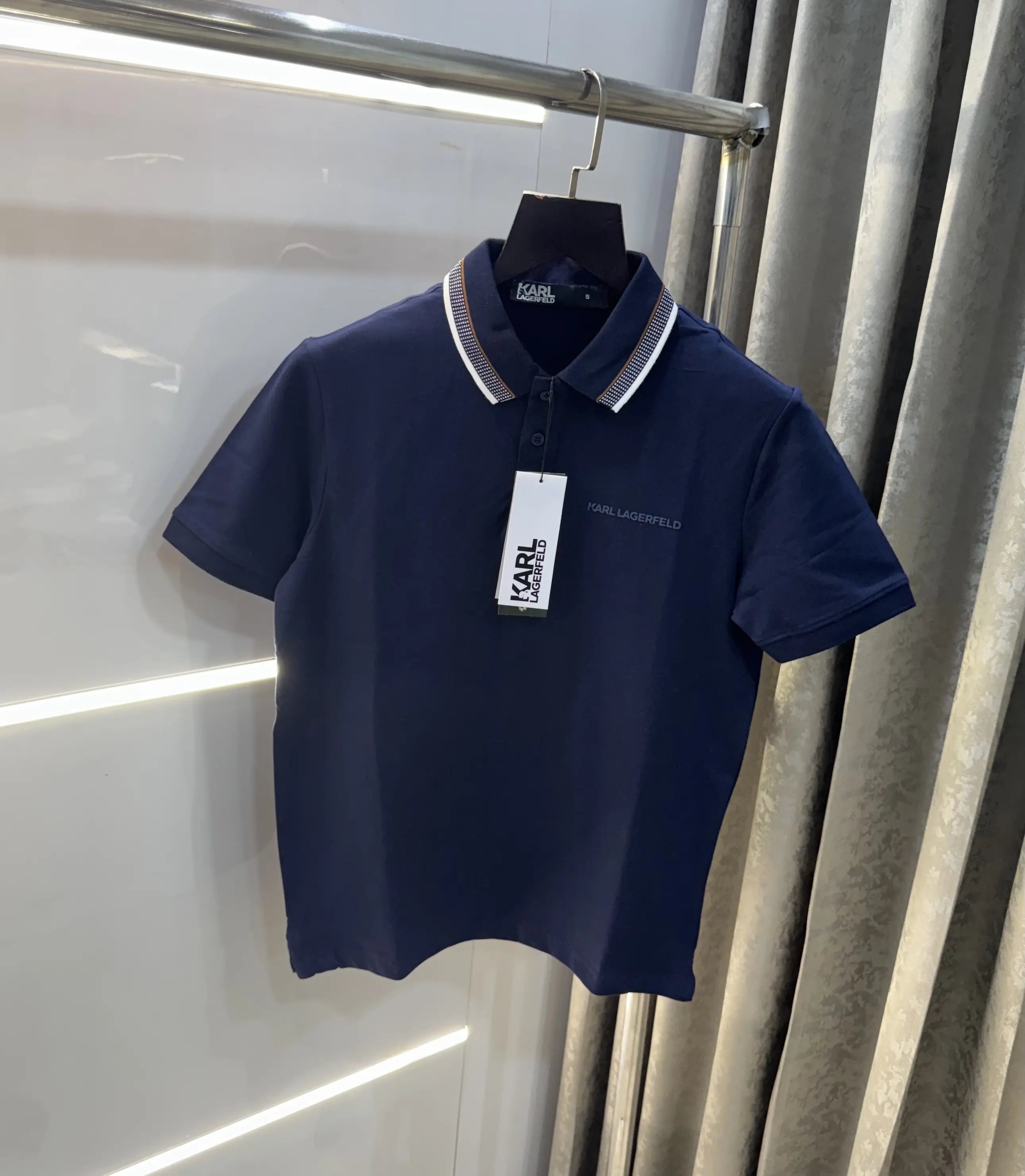Karl Lagerfled Navy Blue Imported Polo T-Shirt