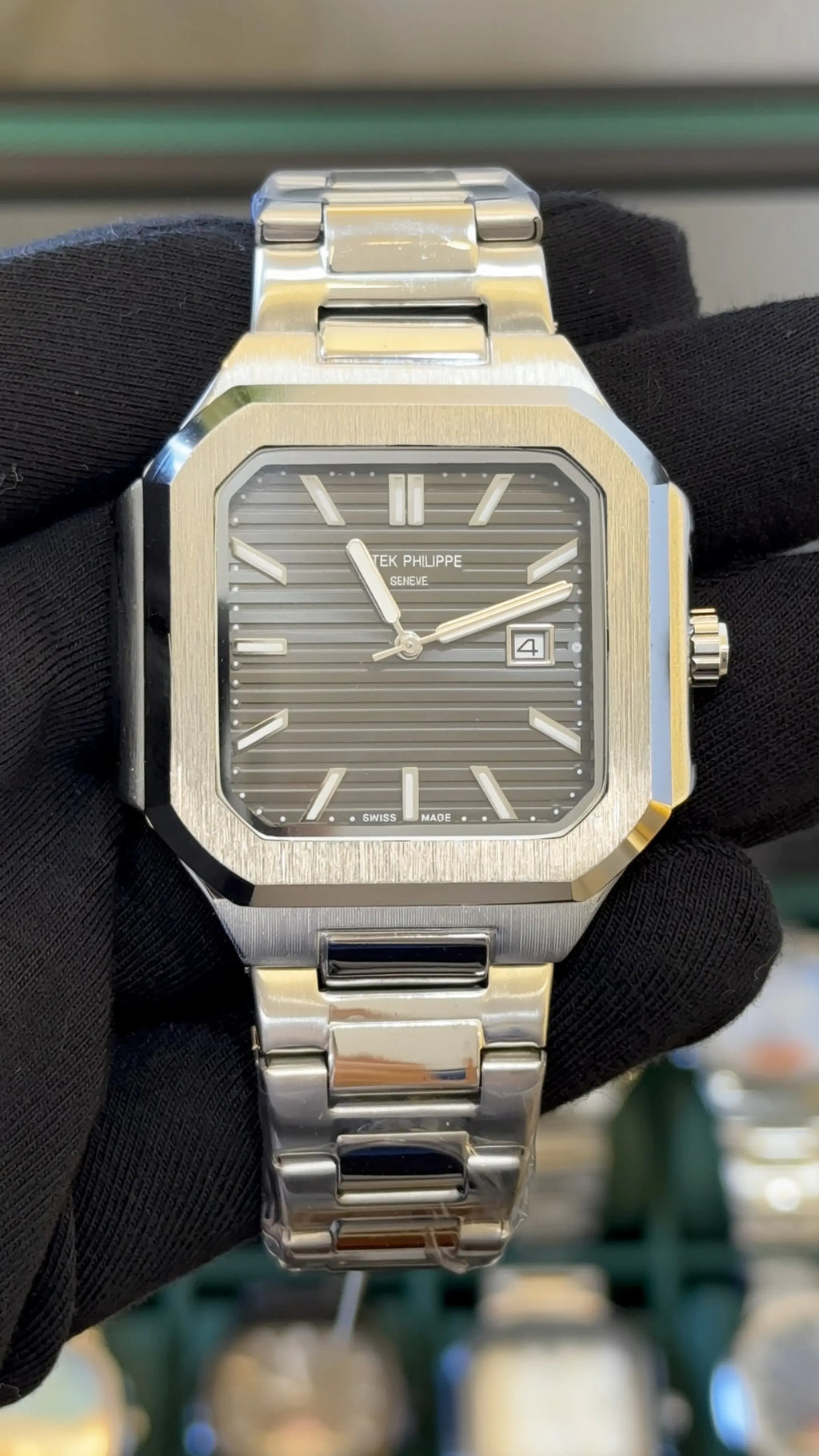 Patek Phillip Cubitus Chain Silver/