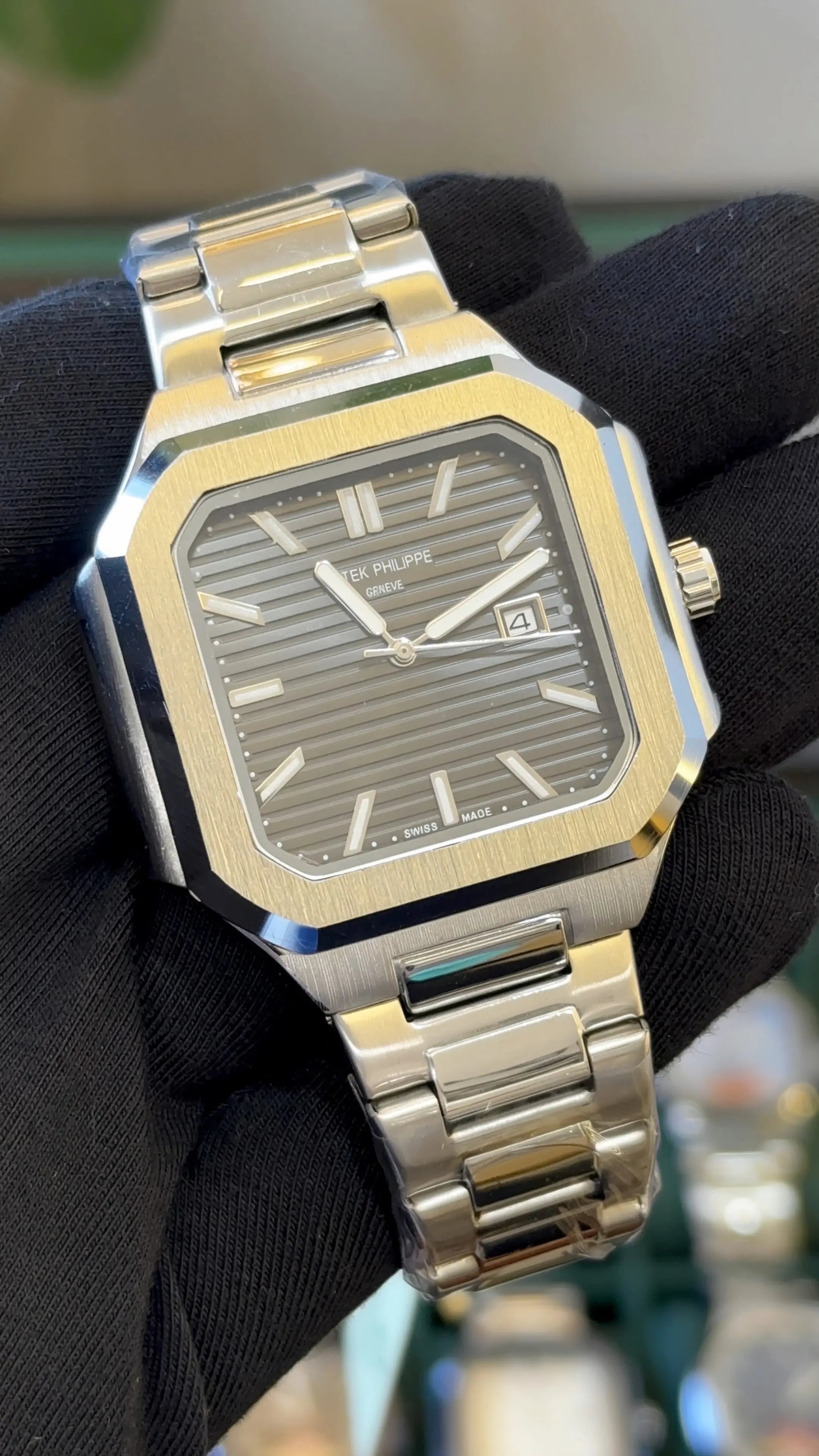 Patek Phillip Cubitus Chain Silver/
