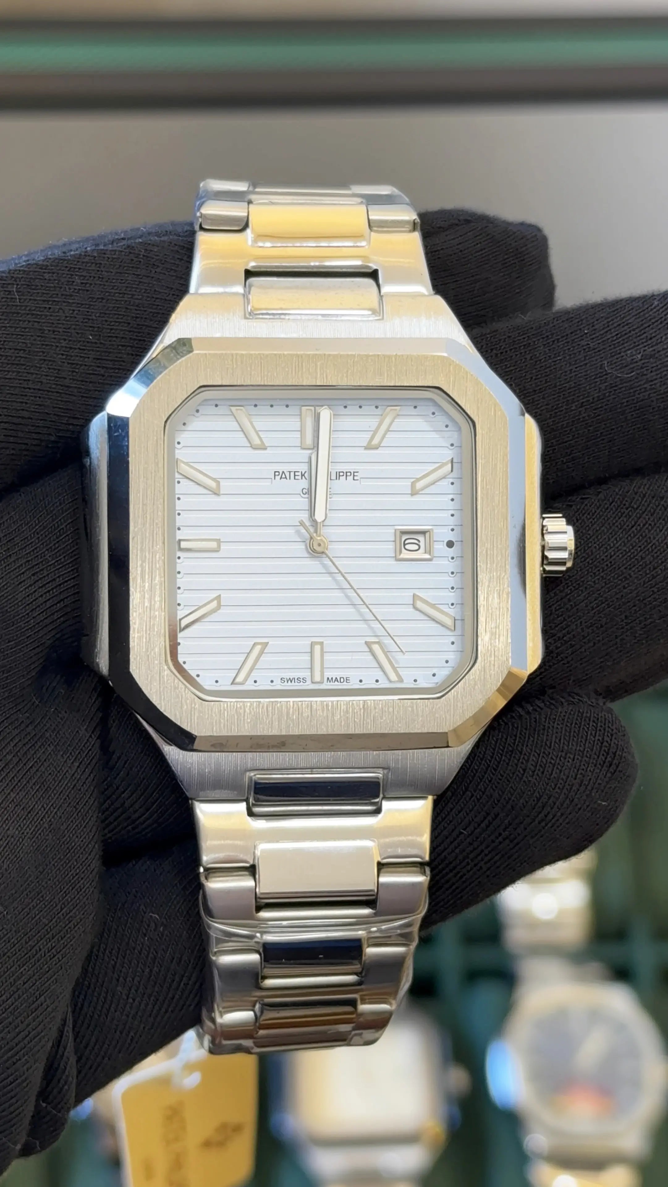 Patek Phillip Cubitus Chain Silver/