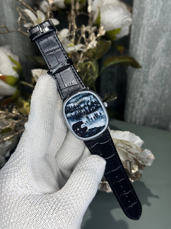 Patek Golden Ellipse Forest In the Mist Premium Quartz Watch