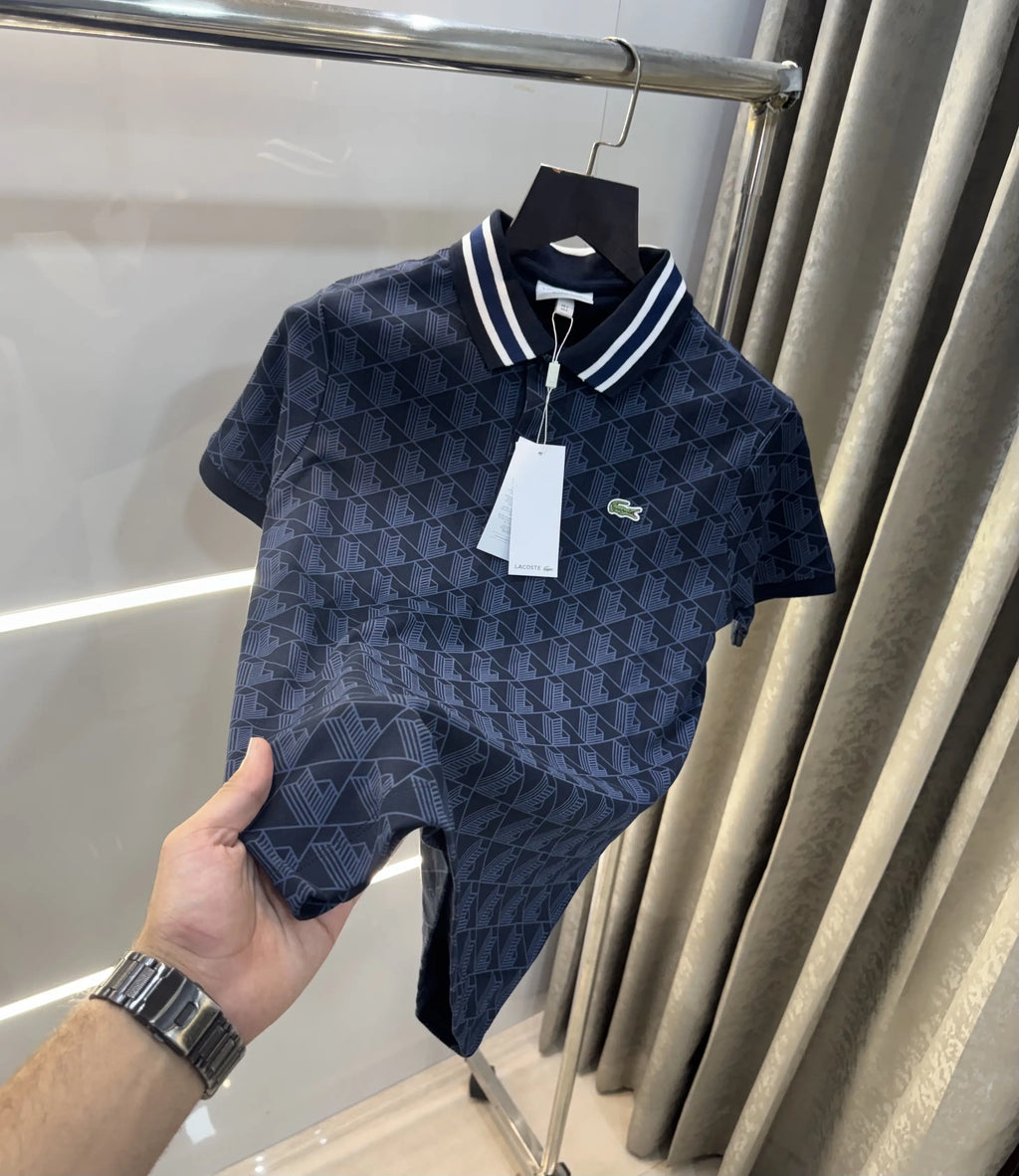 Lacost e Navy Blue Premium Polo T-Shirt