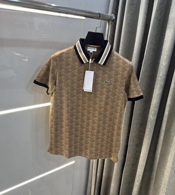 Lacost e Beige Premium Polo T-Shirt