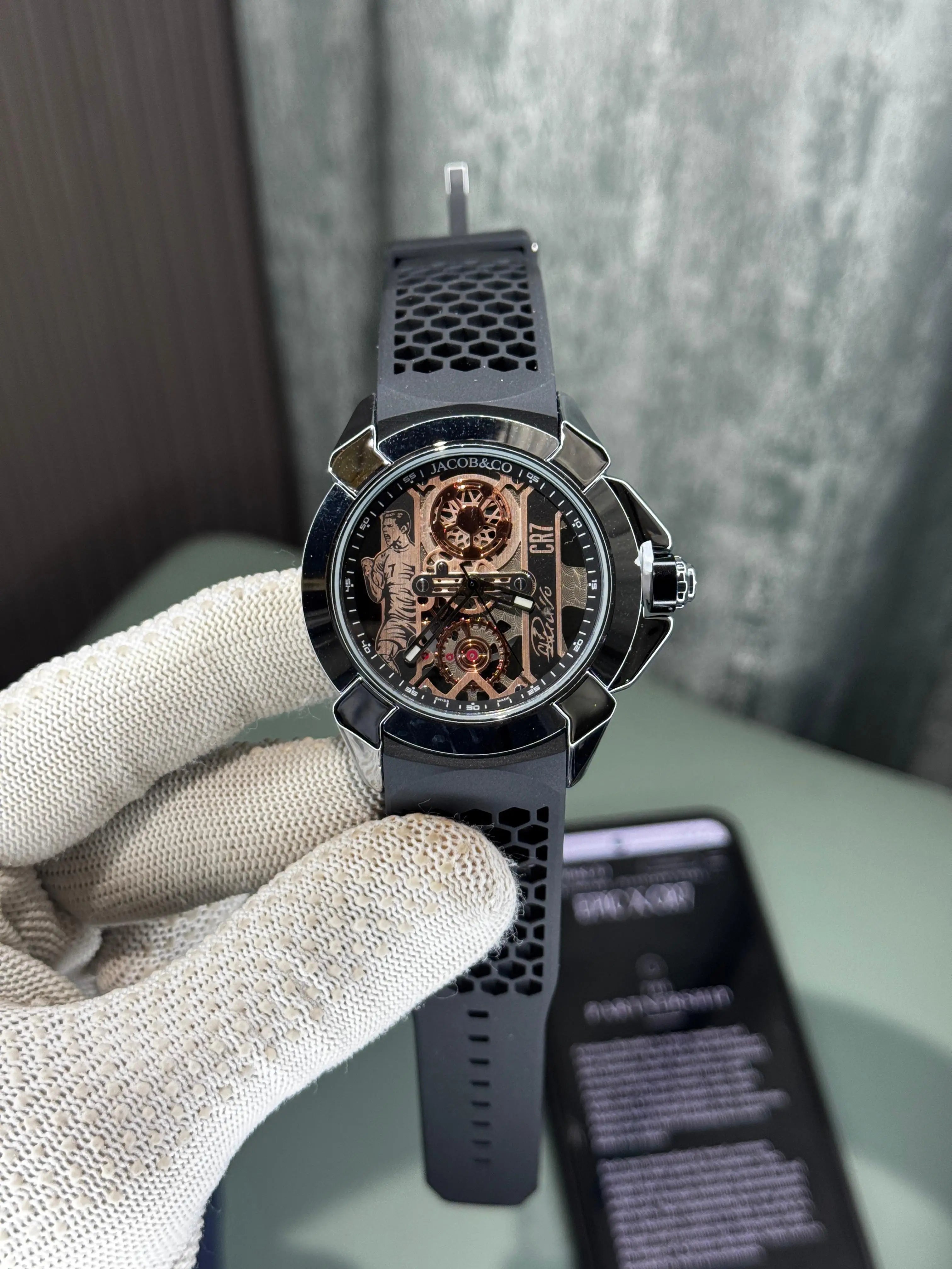Jacob&Co. Epic-X Cr7 Silver Black Premium Quartz Watch Main image