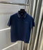 Versace Couture Petrol Blue Collar Logo Imported Polo T-Shirt