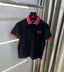 Versace Couture Black Collar Logo Imported Polo T-Shirt