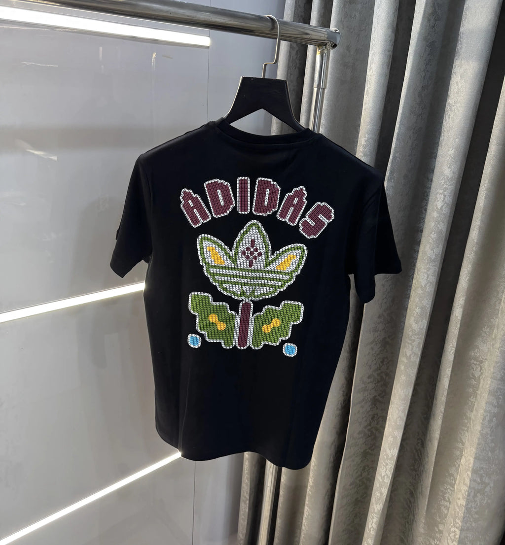 Adida s Black Back Print Premium T-Shirt