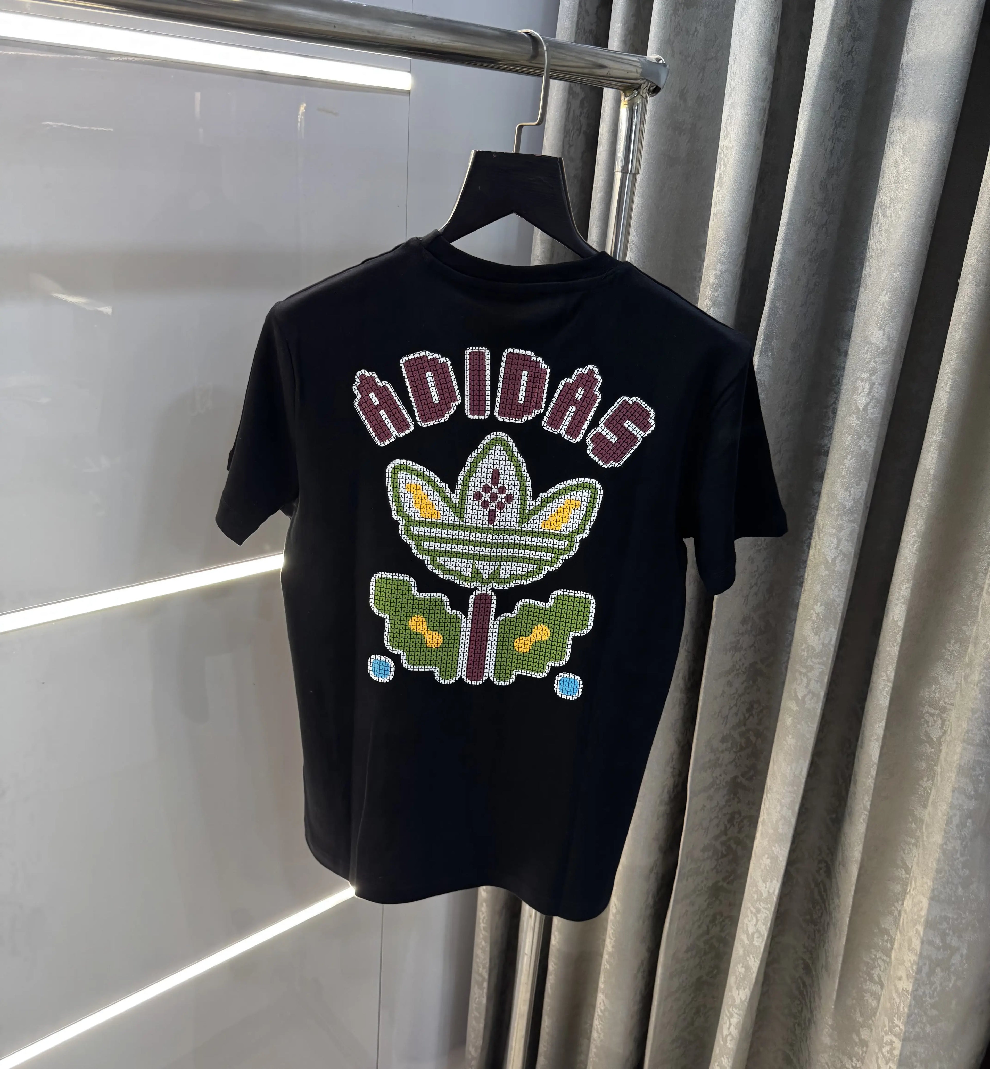 Adida s Black Back Print Premium T-Shirt