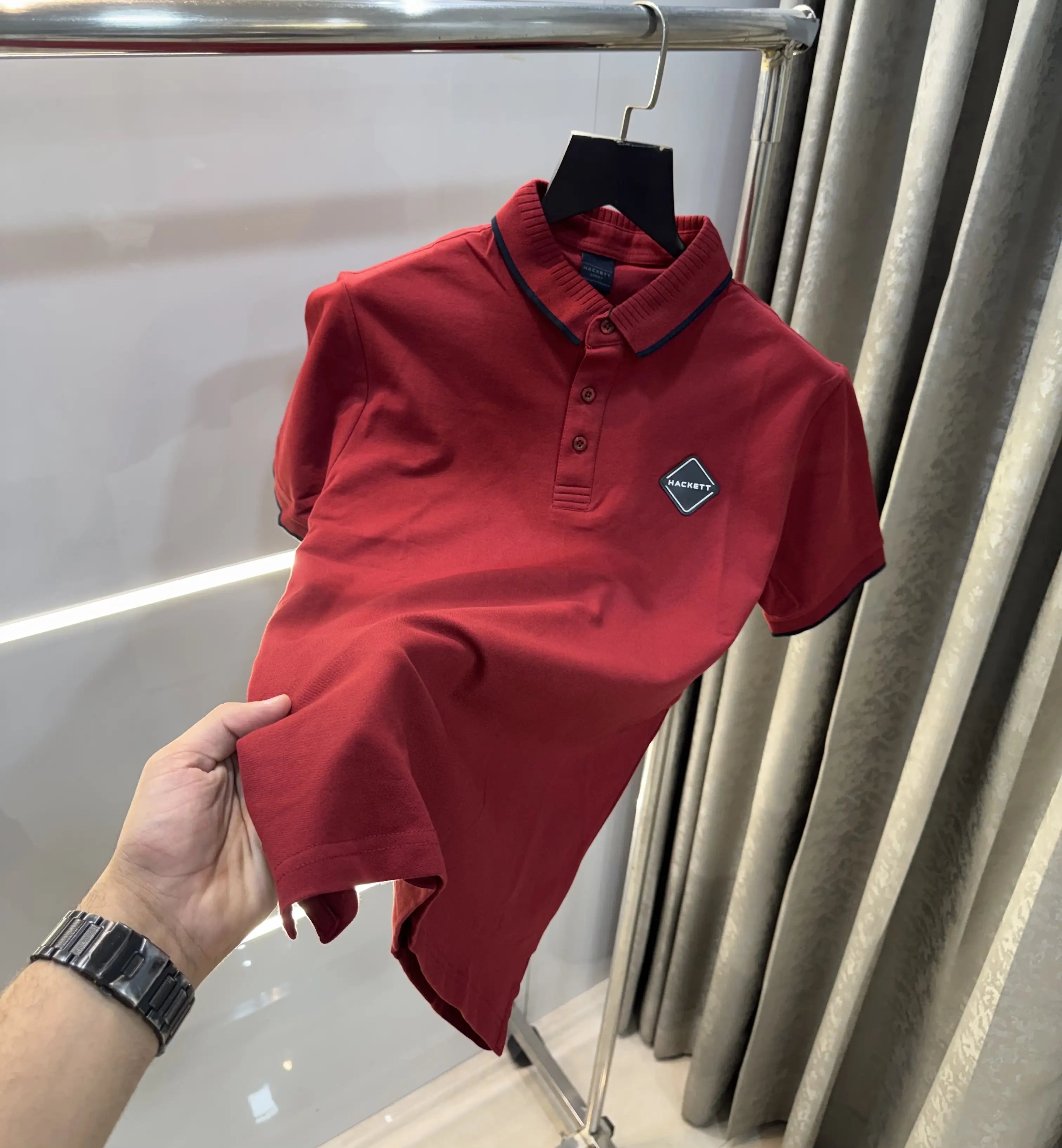 Hacket Rust Logo Work Premium Polo T-Shirt Main image