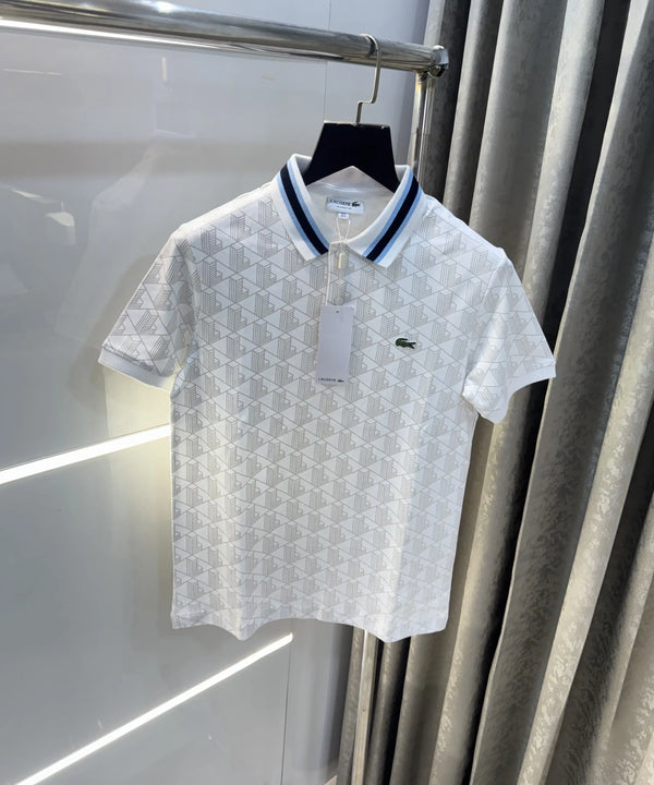 Lacost e White Logo Work Premium Polo T-Shirt