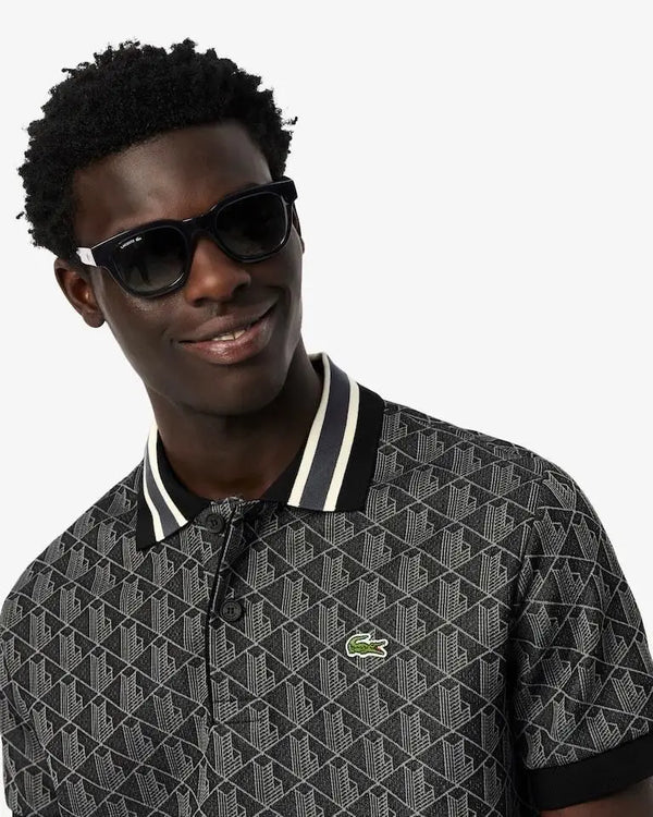 Lacost e Black Logo Work Premium Polo T-Shirt