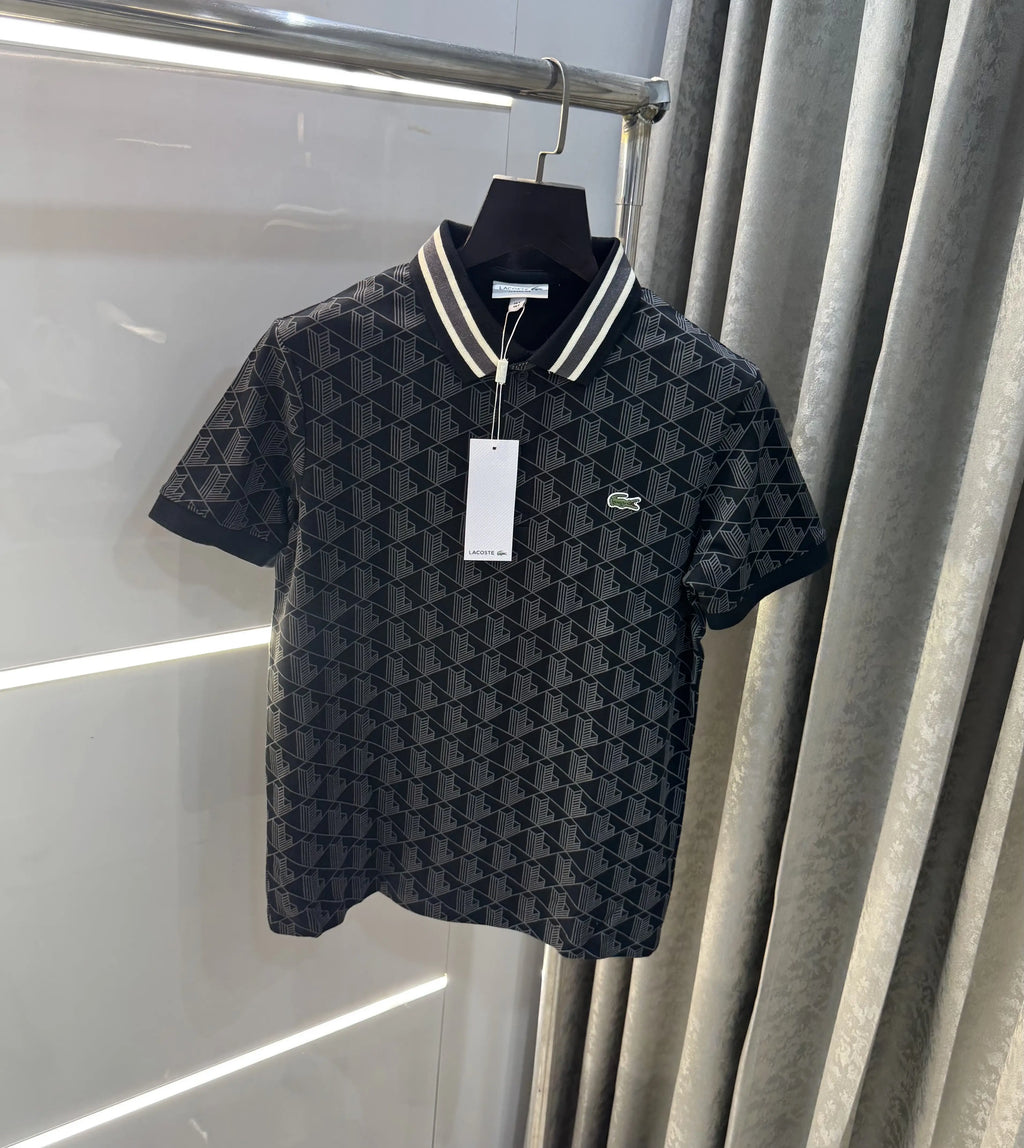 Lacost e Black Logo Work Premium Polo T-Shirt