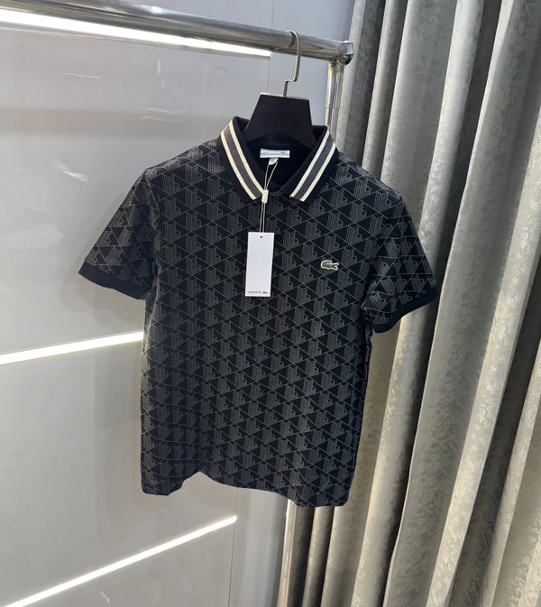 Lacost e Black Logo Work Premium Polo T-Shirt