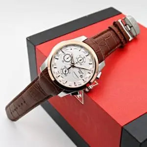 Tissot 1853 Belt Brown Copper White